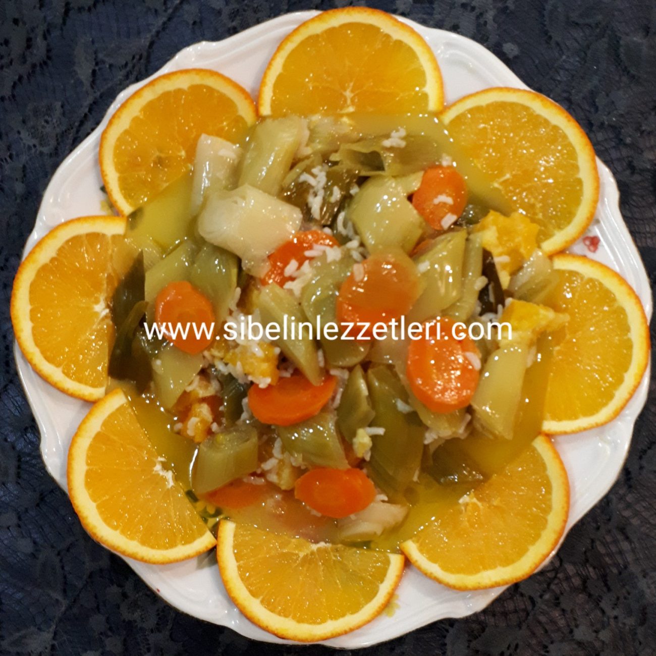 Zeytinyağlı Portakallı Pırasa